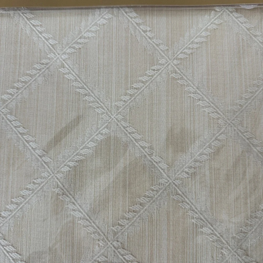 Lenox Laurel Leaf Tablecloth Ivory Cream 70x86 Oblong Damask Diamond New NIP